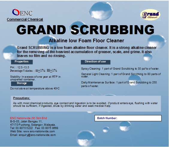 Low Foam Scrubbing Chemicals